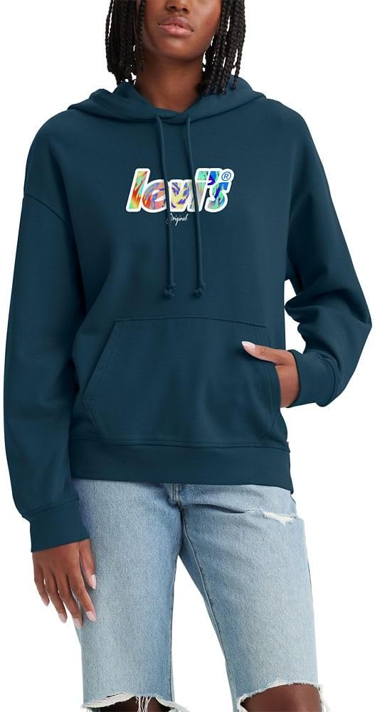 

Женская толстовка с капюшоном Levi's Graphic Standard (Standard и Plus), Poster Logo Whirlwind Gibralter Sea