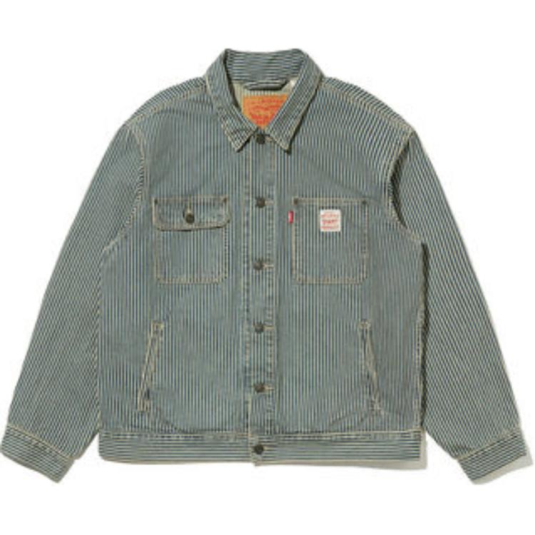 

Levis Левис Полосатая куртка с карманом, Light Blue