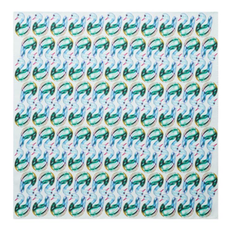 

TORY BURCH Шёлковый шарф унисекс разноцветный, Multicolor