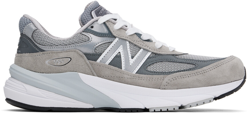 

Серые кроссовки «Сделано в США» 990v6 New Balance, серый