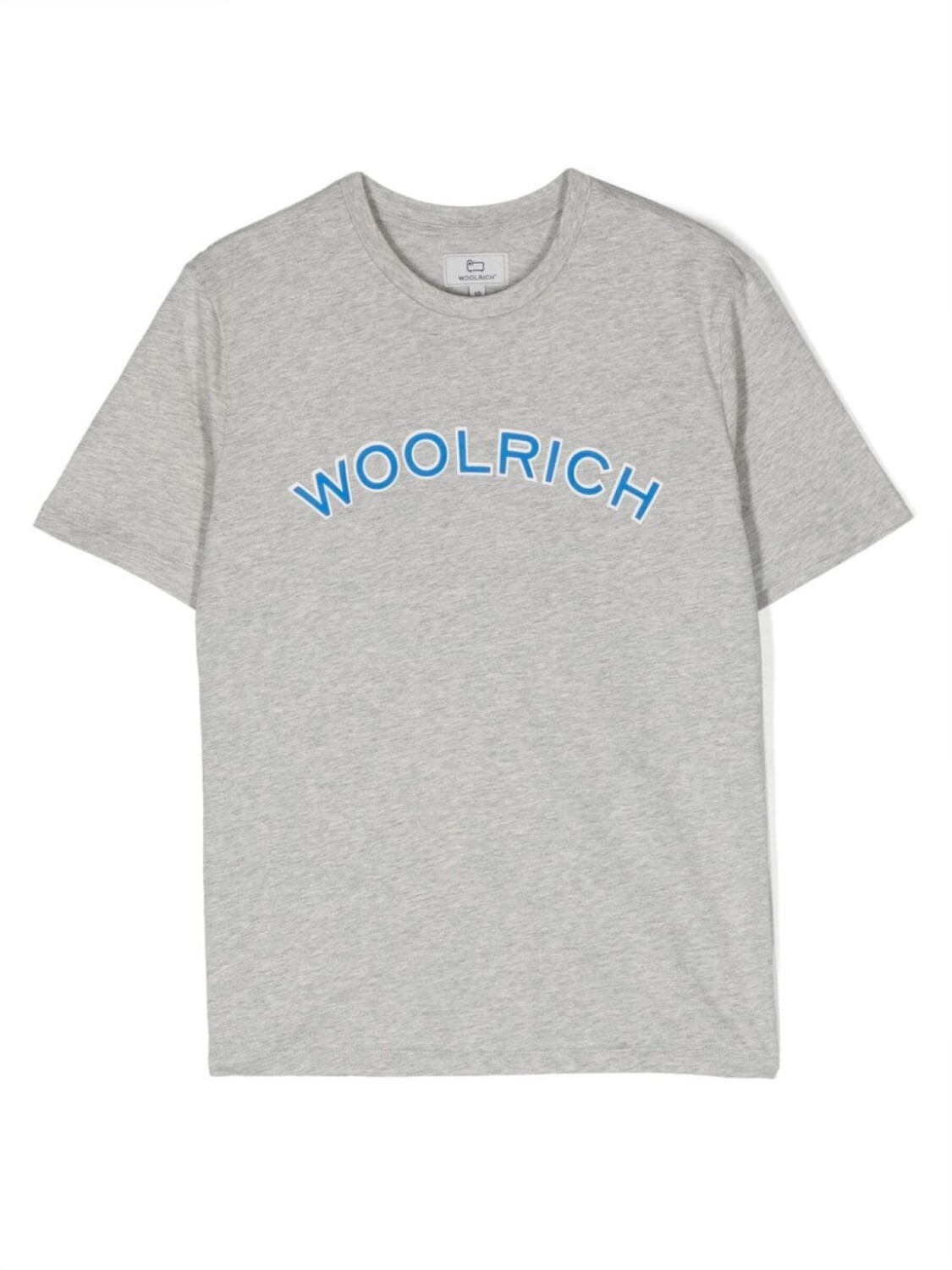 

Woolrich Kids футболка из органического хлопка с логотипом, серый