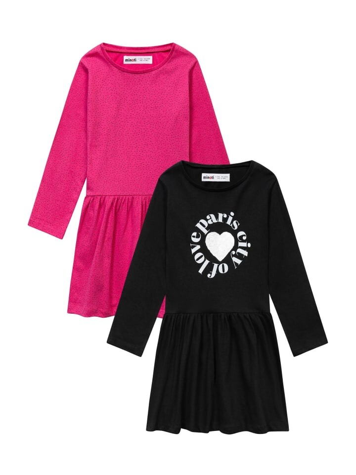 

Платье Minoti 2er Set Jersey 12M 1, цвет neonrosa