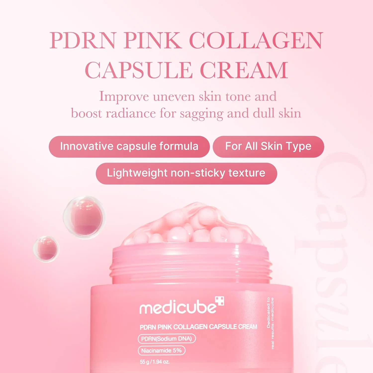 Крем для лица Medicube — Капсулы «Salmon DNA PDRN Pink Collagen» от — фото 2