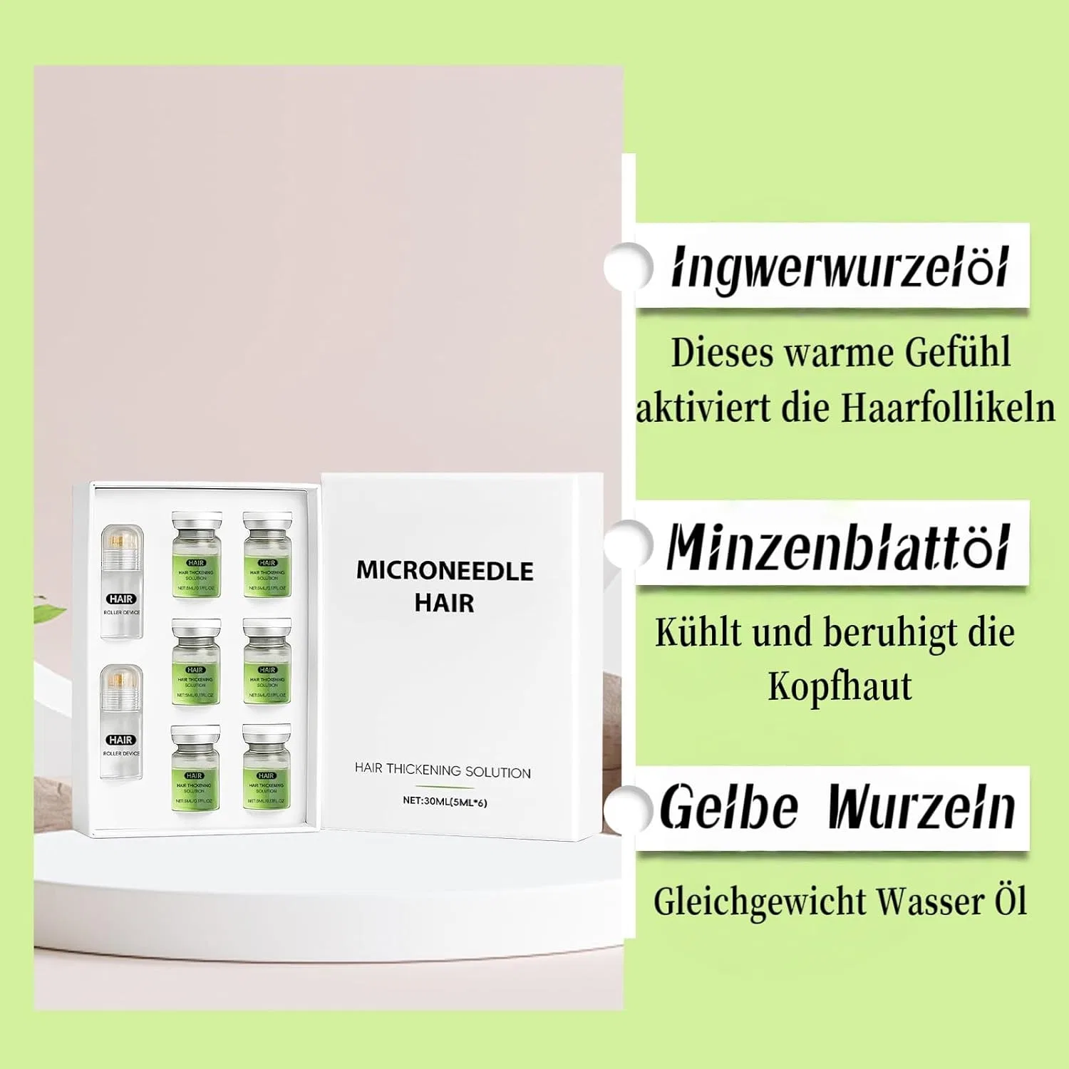 Система для роста волос Alphainfuse Micro Needle Infusion Solution, 3 шт. Generisch, Set Of 3 — фото 3