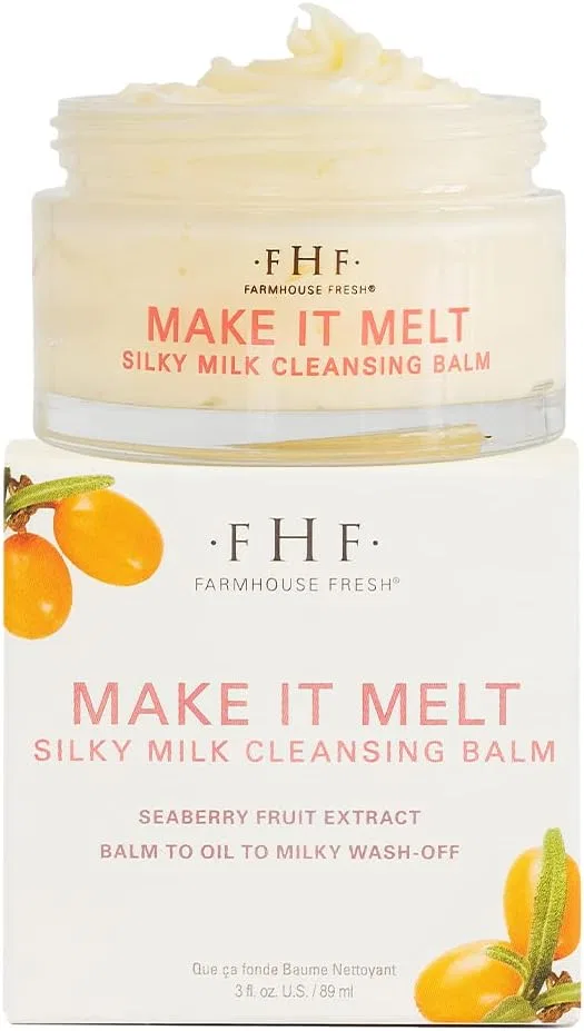 Очищающий бальзам FarmHouse Fresh с витамином C и маслом облепихи, 3 fl. oz, бежевый