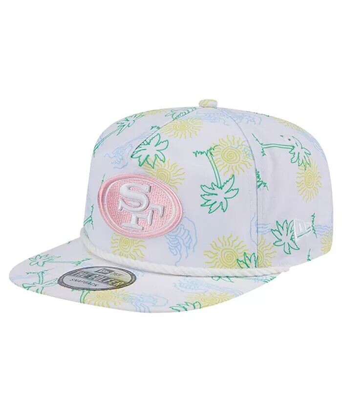 

Мужская белая кепка San Francisco 49ers Vacay Golfer Snapback New Era, белый