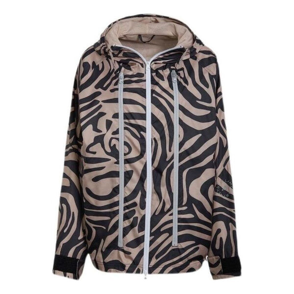 

Куртка by stella mccartney printed windbreaker 'beige black' Adidas, бежевый