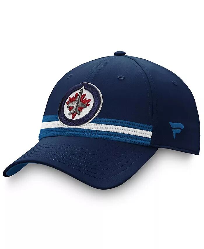 

Мужская темно-синяя, синяя шапка Winnipeg Jets 2020 NHL Draft Authentic Pro Flex Fanatics