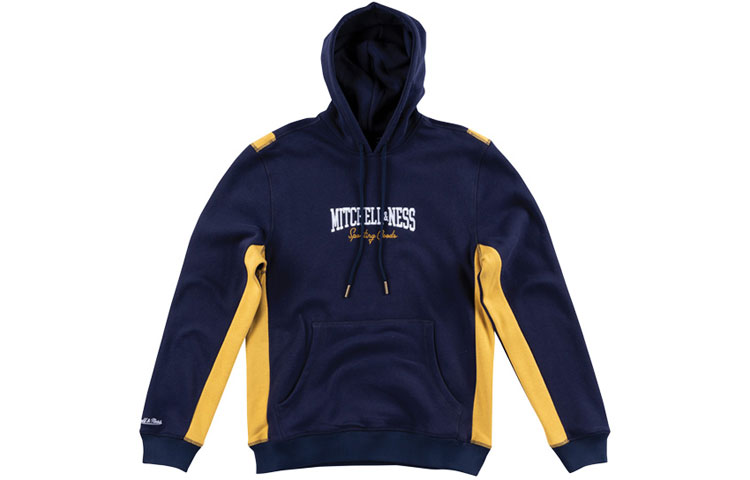 

Mitchell Ness Толстовка Mitchell & Ness зимняя мужская темно-синяя