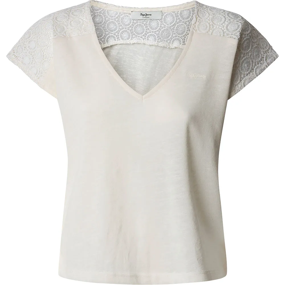 

Футболка с коротким рукавом Pepe Jeans Vernetta, белый