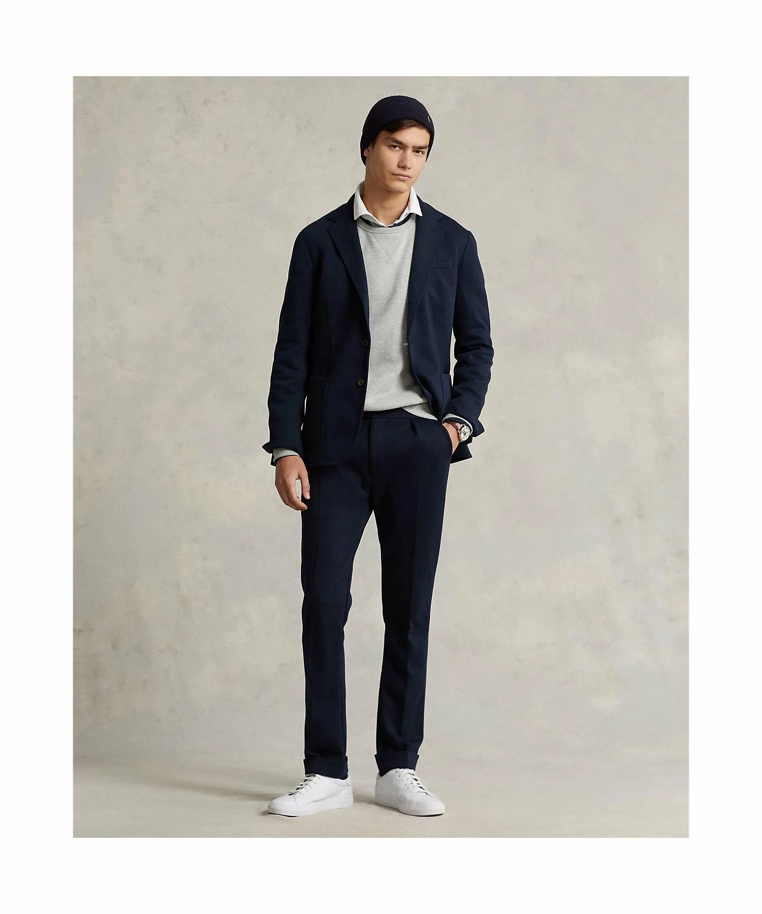 Мягкий трикотажный пиджак Polo (совместим с универсальными костюмами) Polo Ralph Lauren, 410 Navy — фото 3