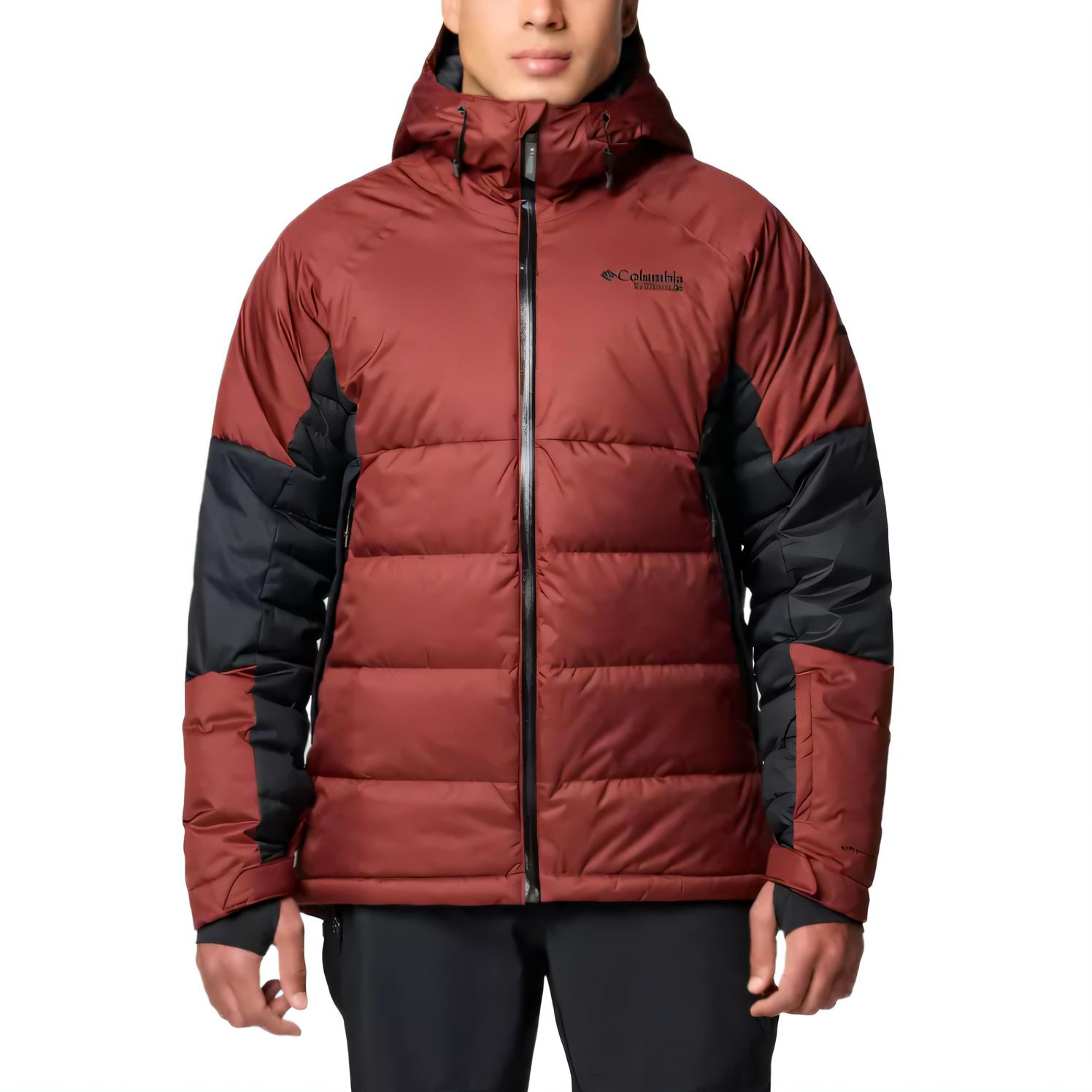 

Columbia Мужская пуховая куртка темно-красная, Dark Red