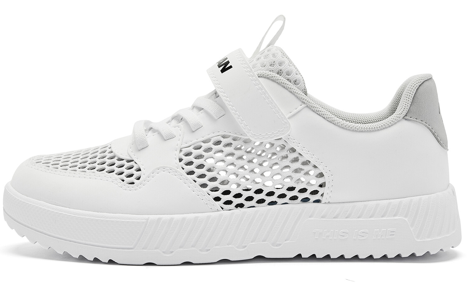 

Детские кроссовки для скейтбординга GS Low-top White/Silver Qiaodan, белый