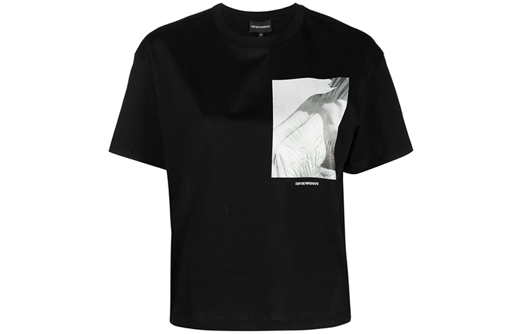 

Футболка женская черная EMPORIO ARMANI