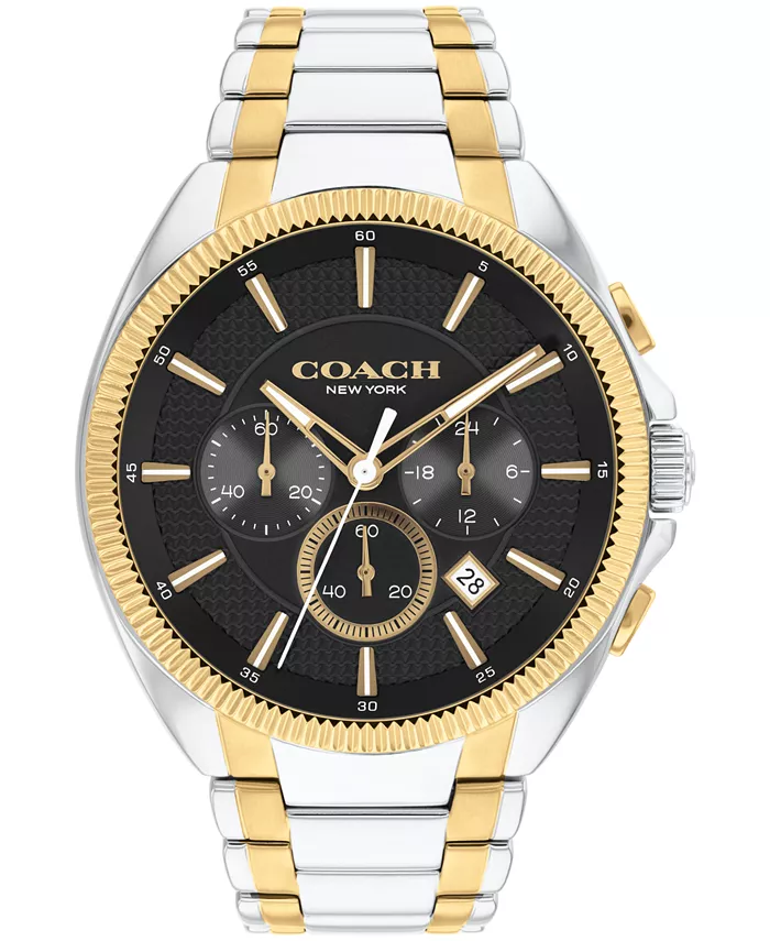 

Мужские часы Jackson Two-Tone из нержавеющей стали, 45 мм COACH