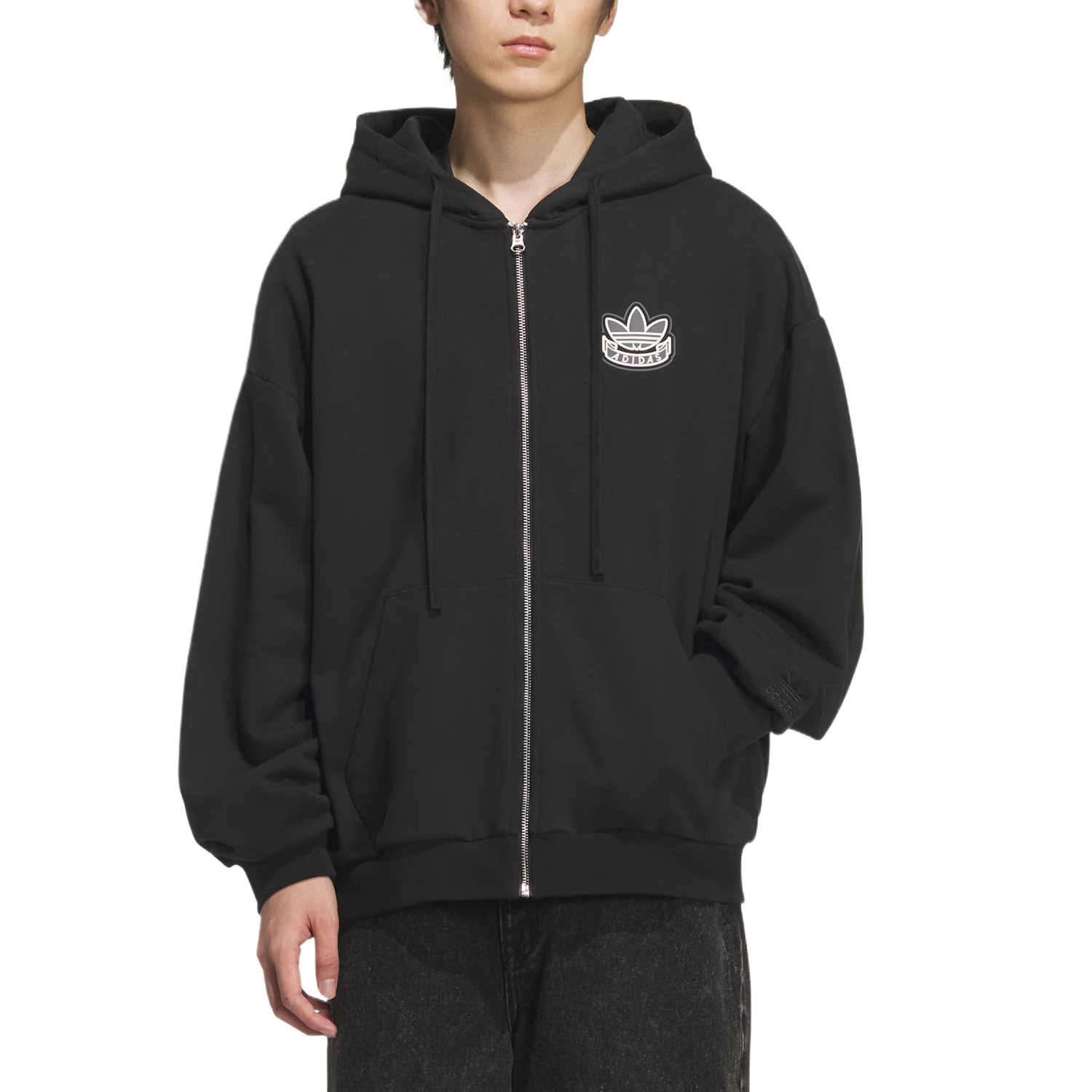 Adidas Originals Толстовка GFX FZ HD унисекс, Black — фото 2