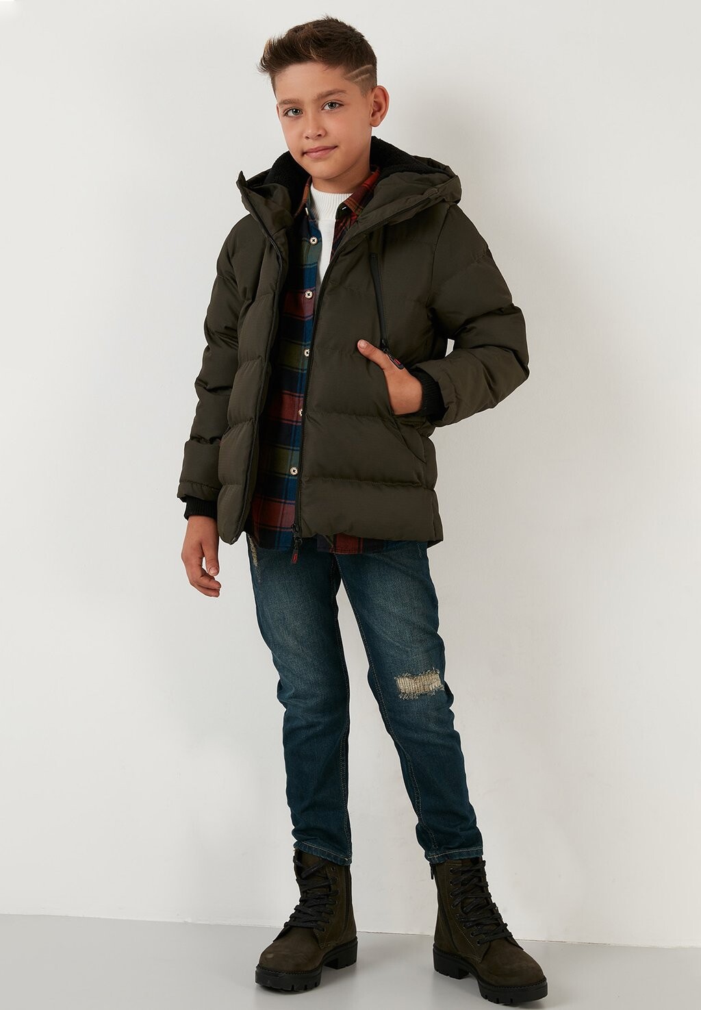 

Зимняя куртка REGULAR FIT LELA, цвет dark khaki