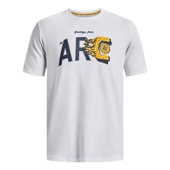 

Футболка curry arc logo t-shirt 'white' Under Armour, белый
