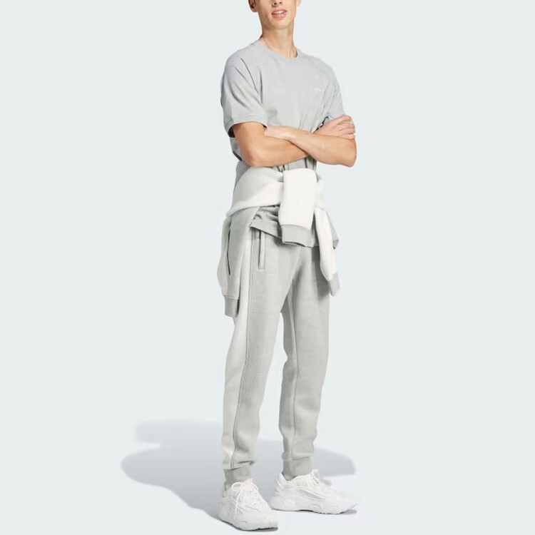 Трикотажные спортивные штаны мужские серые Adidas Originals, серый — фото 4