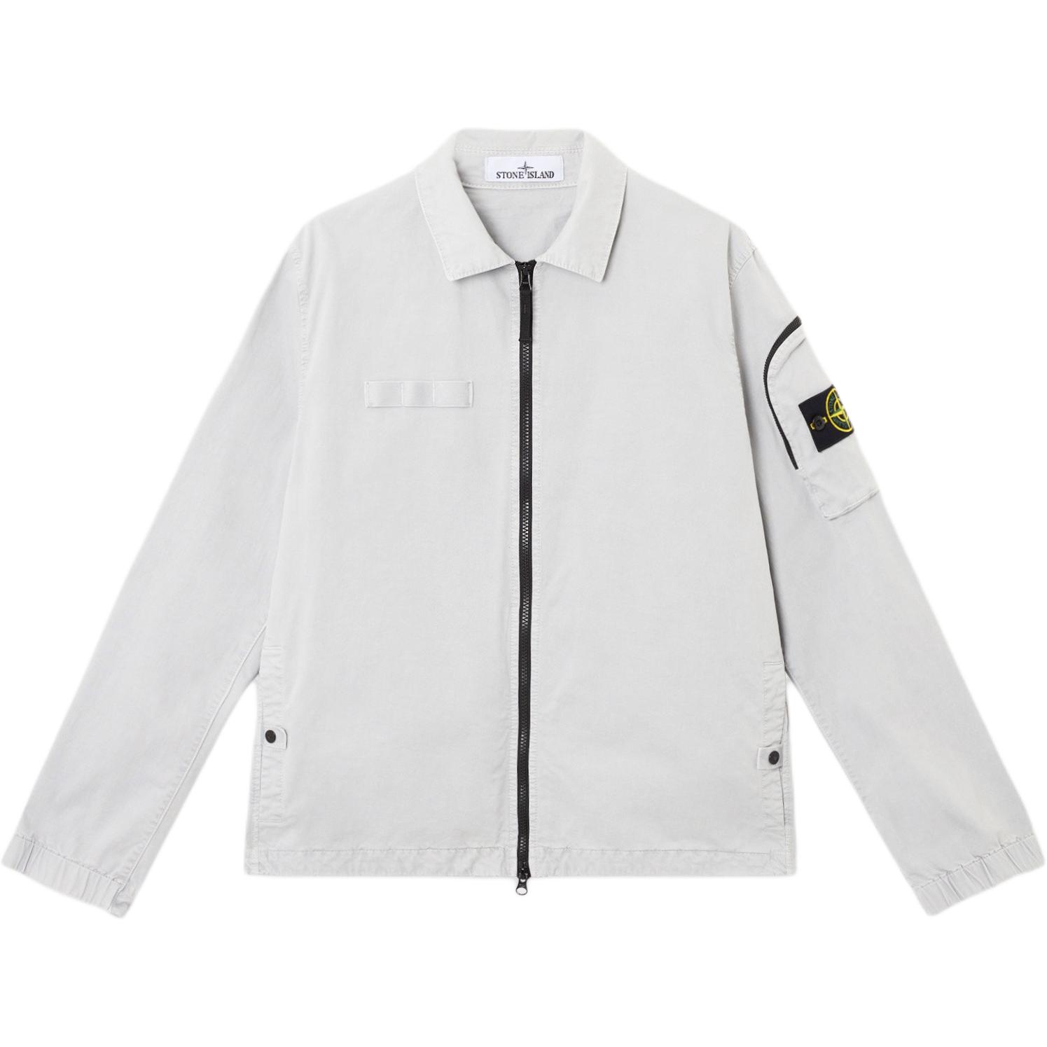 

STONE ISLAND Куртка мужская серая белая, Gray White