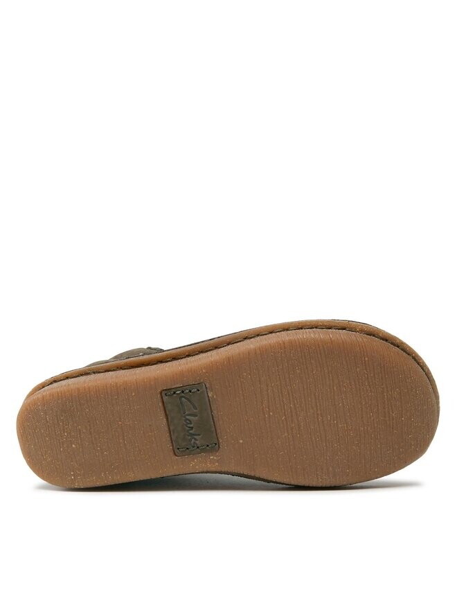 Ботинки женские Clarks Funny Cedar на плоской подошве, хаки — фото 4
