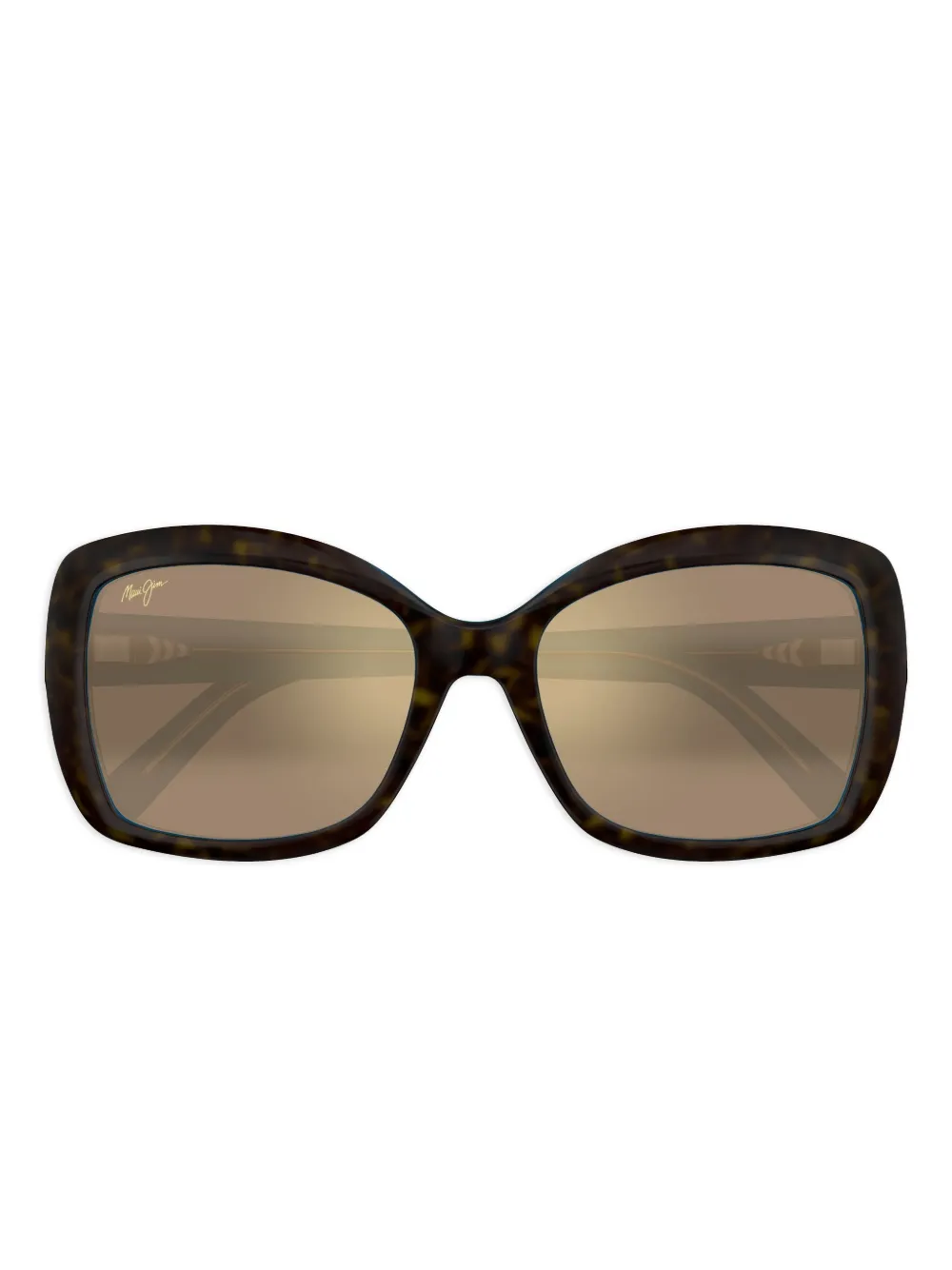 

Солнцезащитные очки MJ0735S в оправе черепаховой расцветки Maui Jim, коричневый