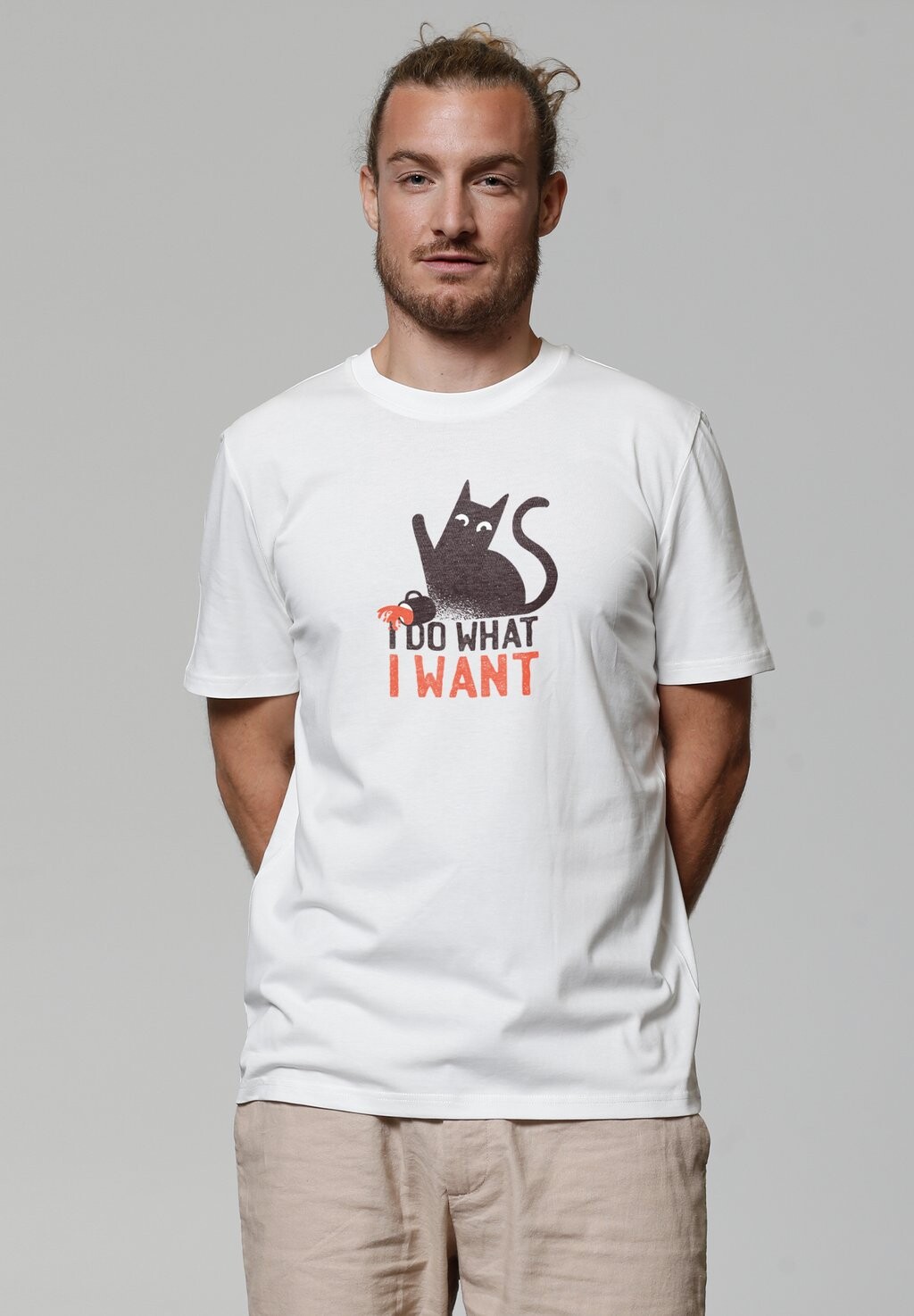 

Футболка с принтом CAT watapparel, белый