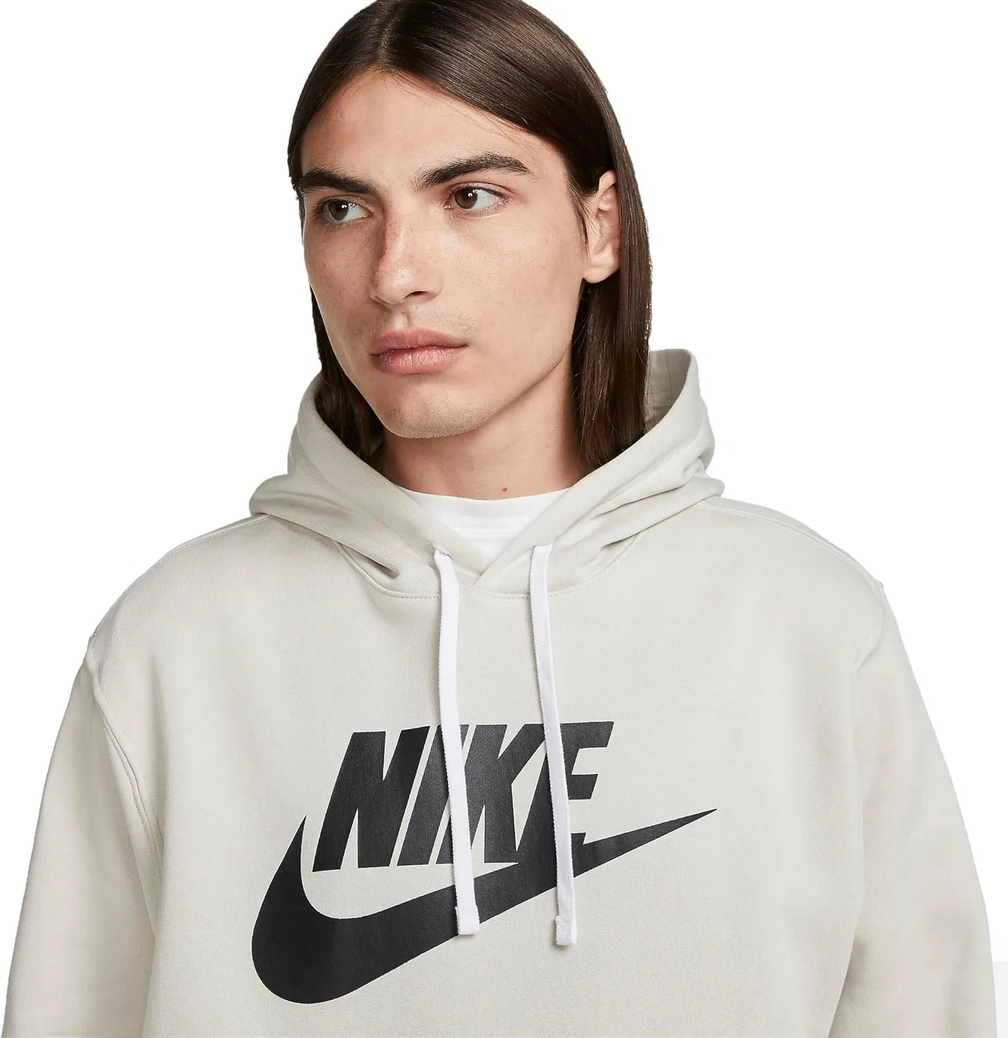 Мужская толстовка с капюшоном и графическим принтом Nike Sportswear Club Fleece — фото 3