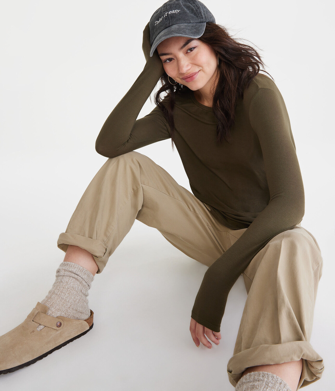 

Очень мягкая футболка с длинными рукавами Aeropostale, зеленый