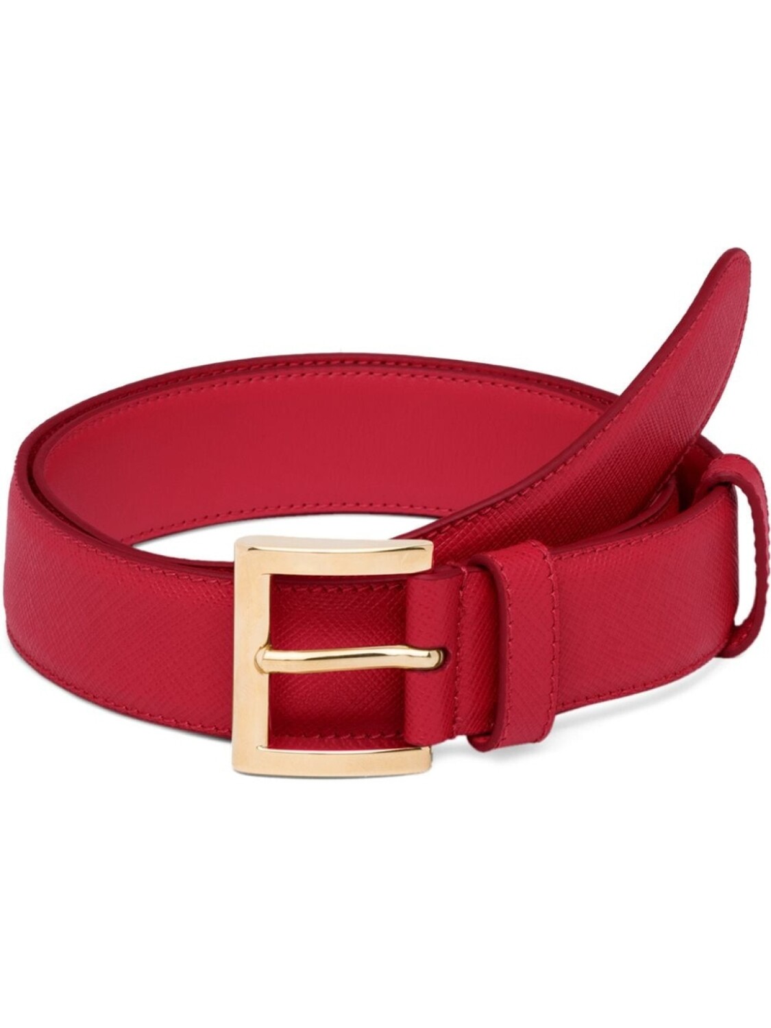 

Prada ремень из сафьяновой кожи, красный