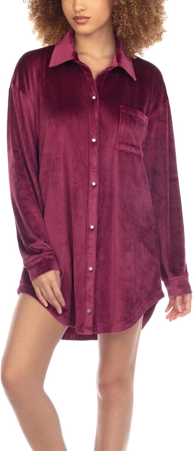 

Велюровая ночная рубашка Much Love Honeydew Intimates, цвет Winterberry