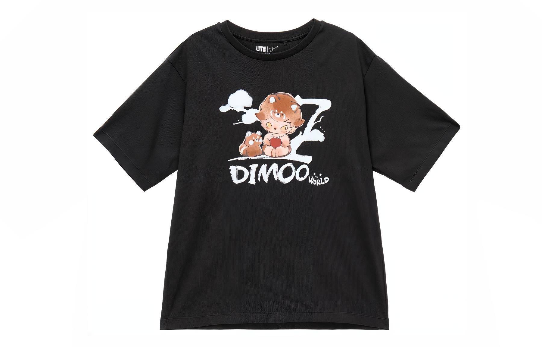 

Pop Mart X Pop Mart Футболка коллаборация женская темно-серая UNIQLO