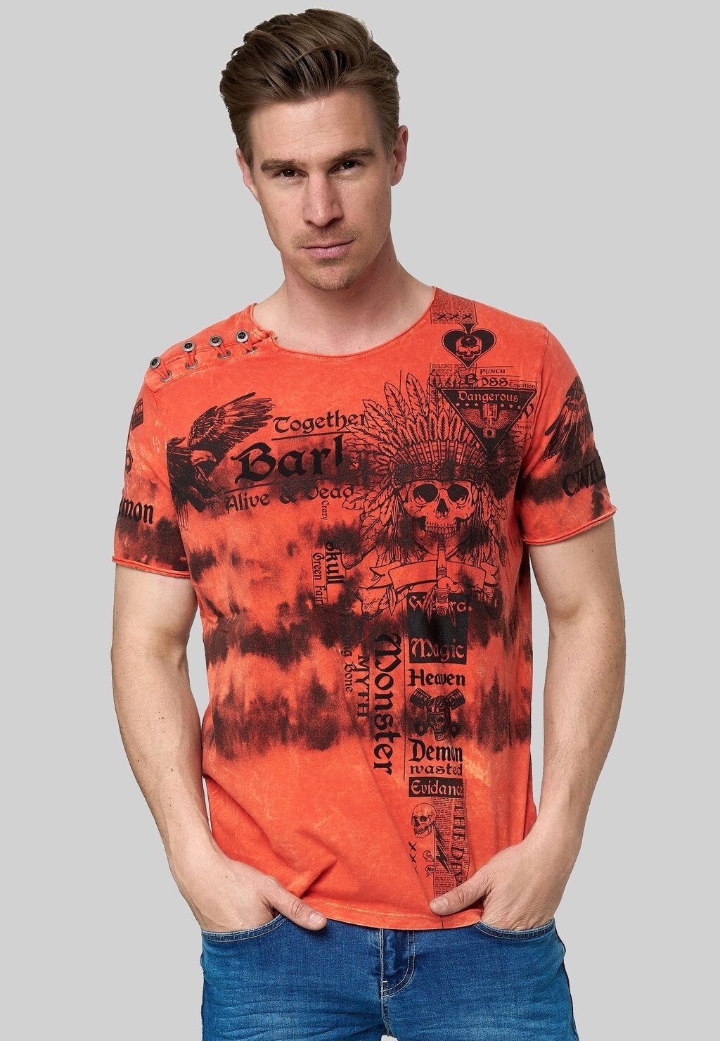 

Футболка с принтом IN BATIK OPTIK Rusty Neal, цвет orange