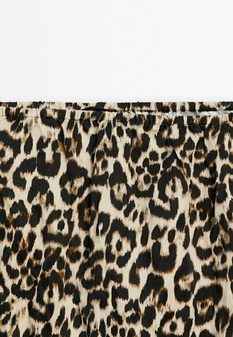 

Юбка-карандаш ANIMAL MIDI Massimo Dutti, цвет Mottled Dark Brown