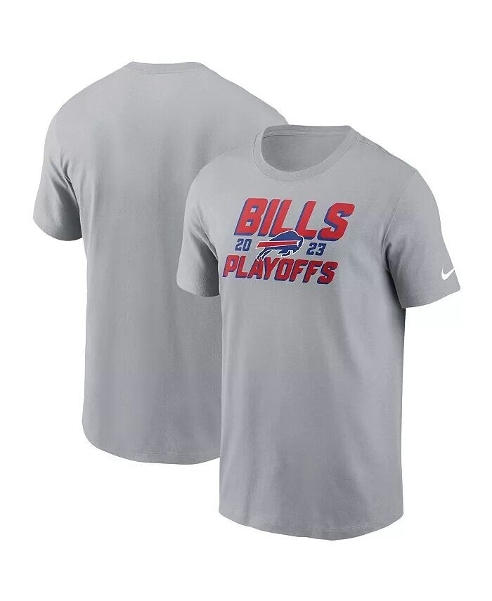

Мужская серая футболка Buffalo Bills 2023 NFL Playoffs Iconic Nike, серый