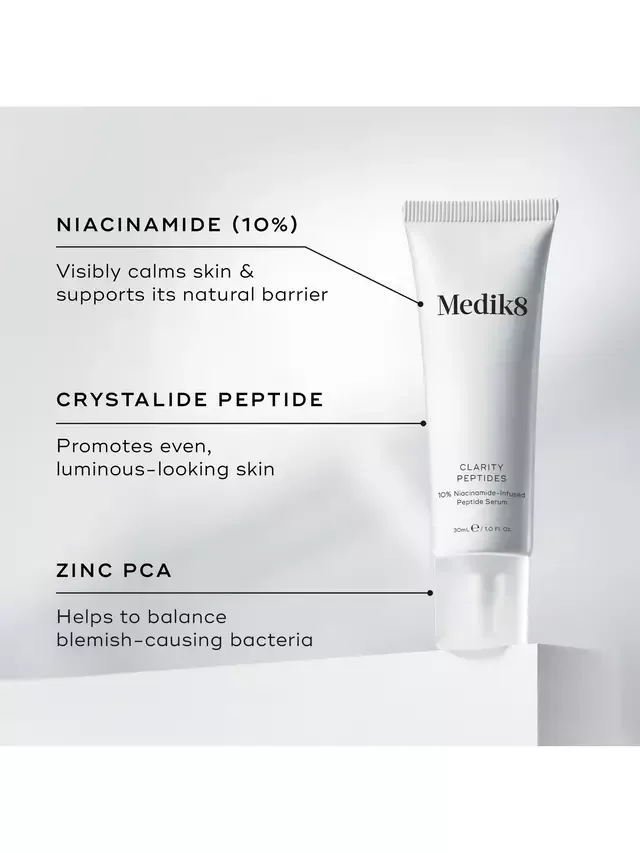 Сыворотка Medik8 — Clarity Peptides с % ниацинамидом, 30 мл — фото 3