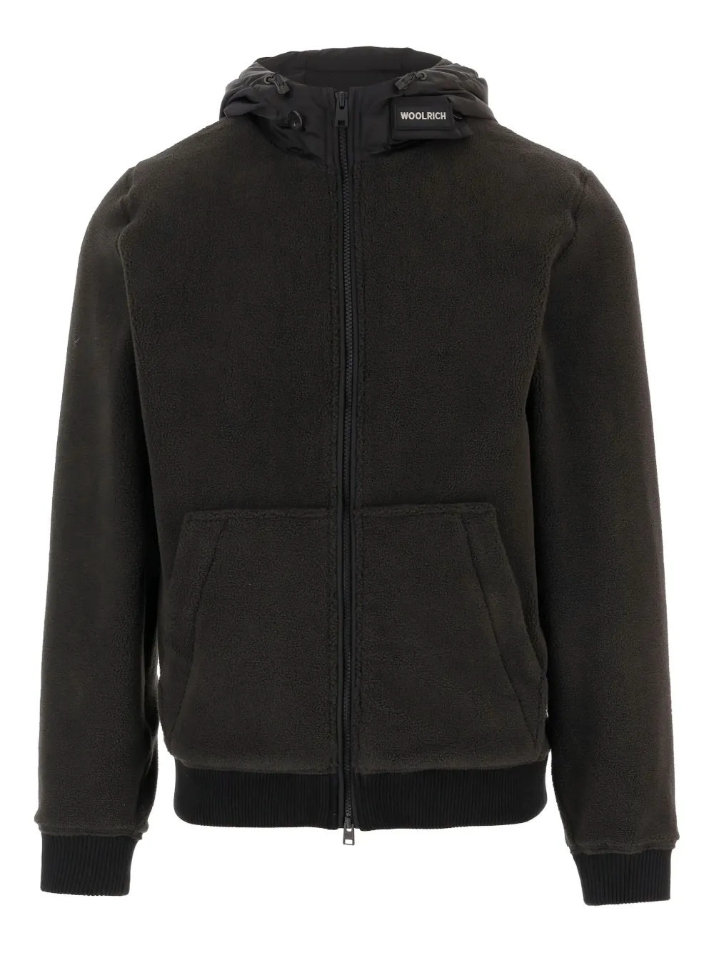 

Флисовая толстовка на молнии WOOLRICH, черный