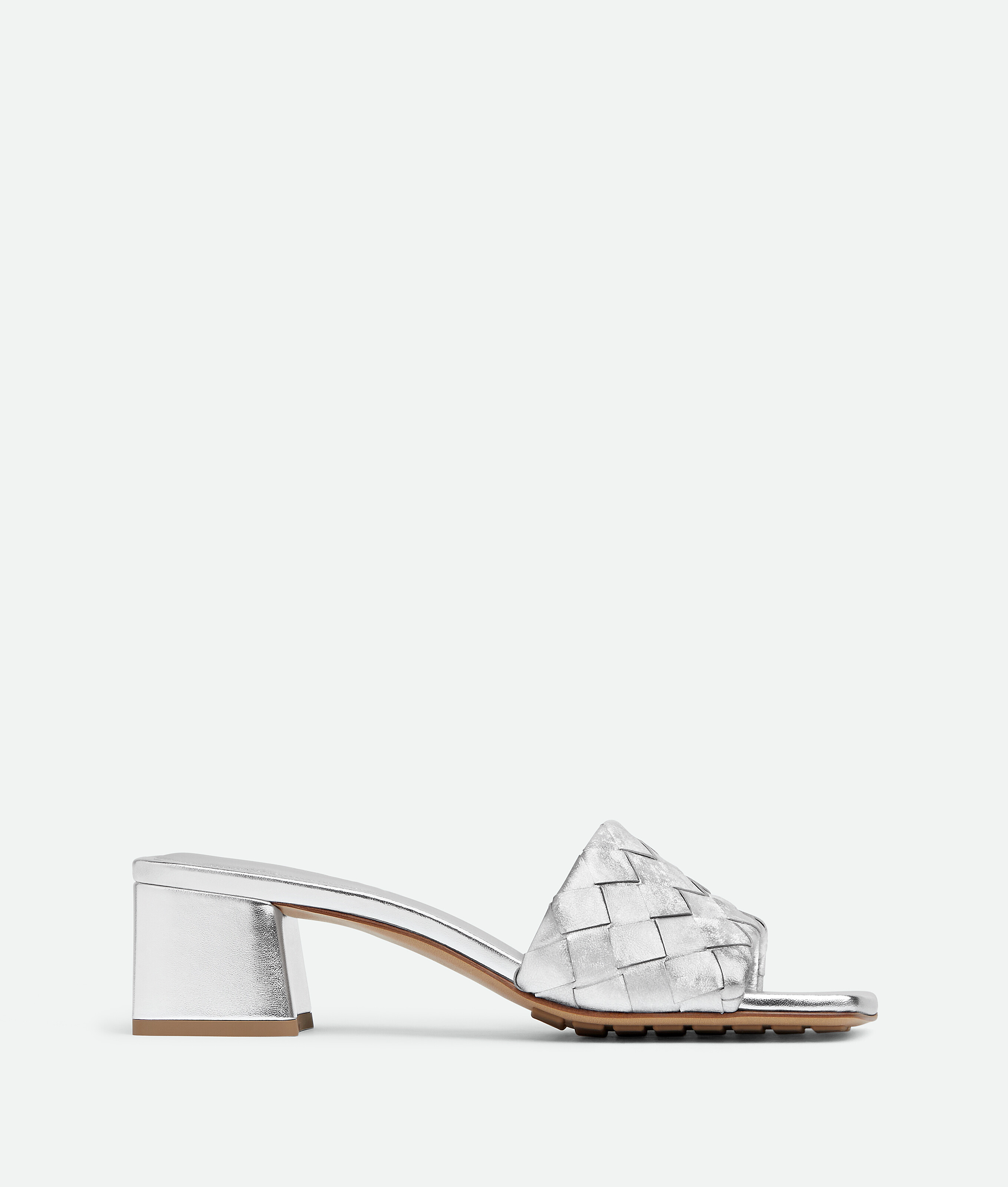 Парко мюль BOTTEGA VENETA, серебро