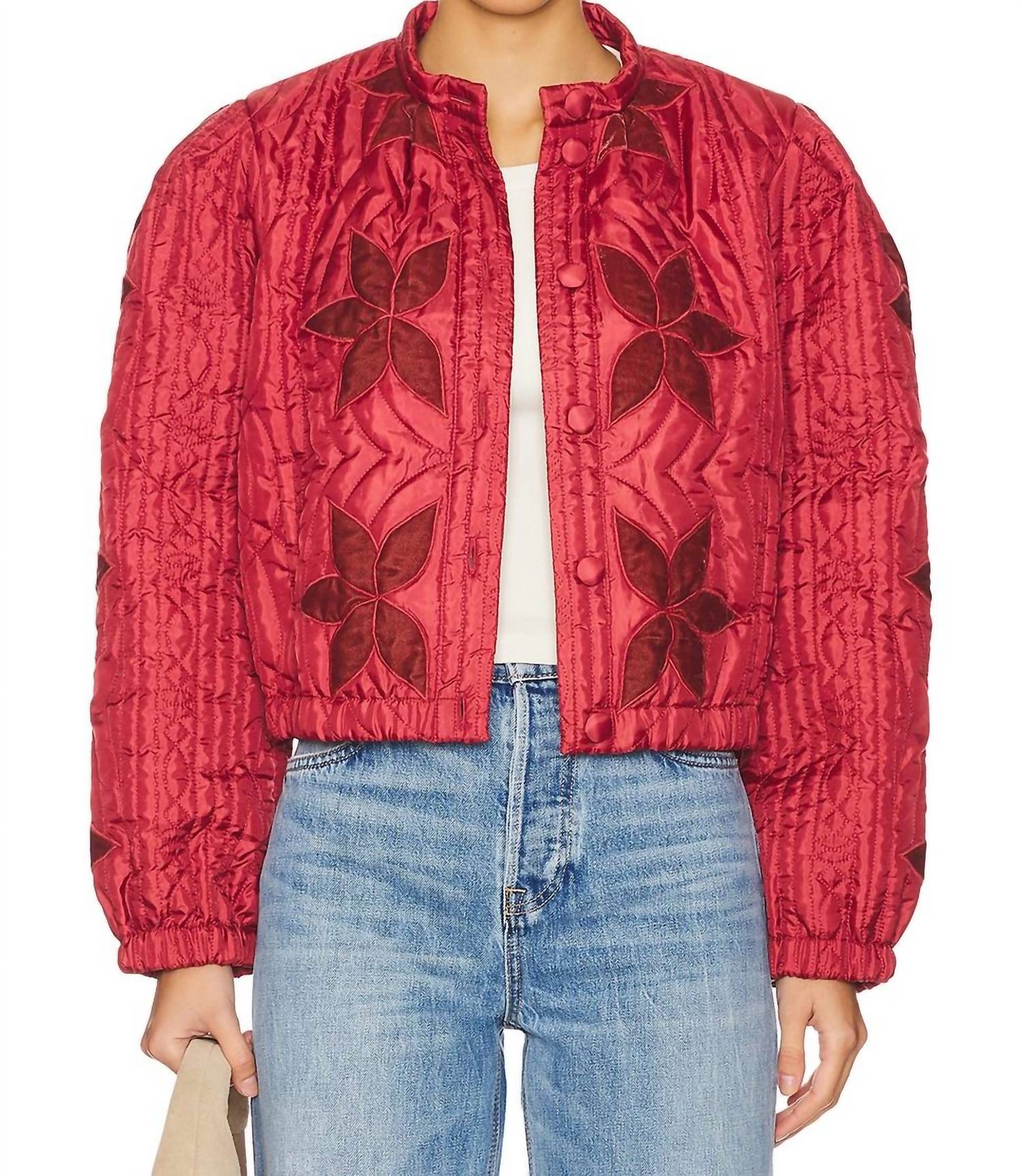 

Стеганая куртка Quinn в цвете Firebrick Free People