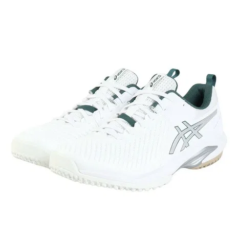 Теннисные кроссовки для грунта и искусственной травы «Prestige Neo OC Wide» от ASICS, White X Silver