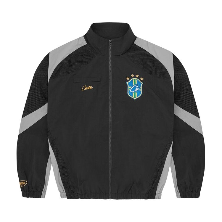 

Куртка Corteiz Brasil Olympic Shuku Jacket, цвет Black/Grey