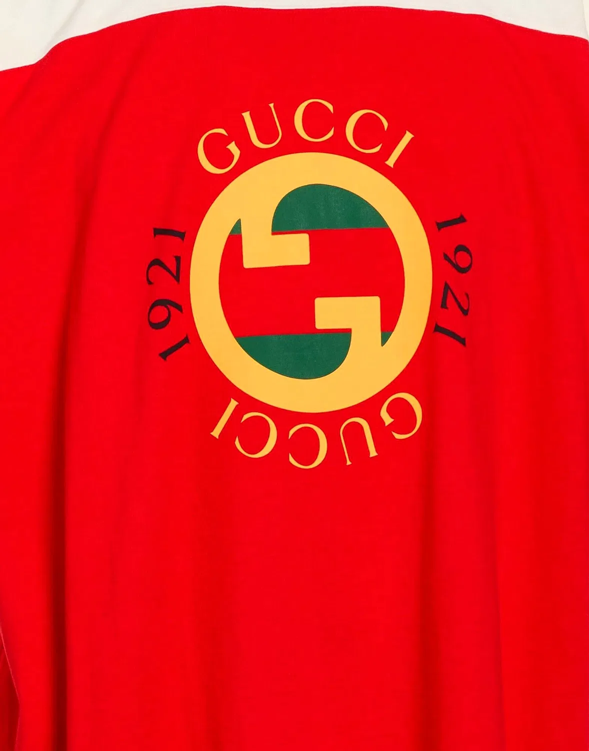 Футболка GUCCI Red с логотипом бренда — фото 4