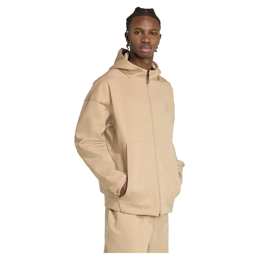 Толстовка adidas Z.N.E full zip, бежевый — фото 3
