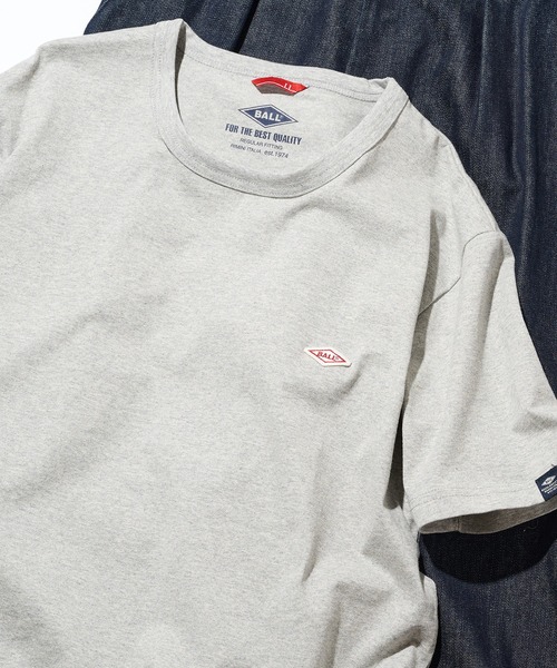 

Футболка с нашивкой One-Point Patch BALL, серый