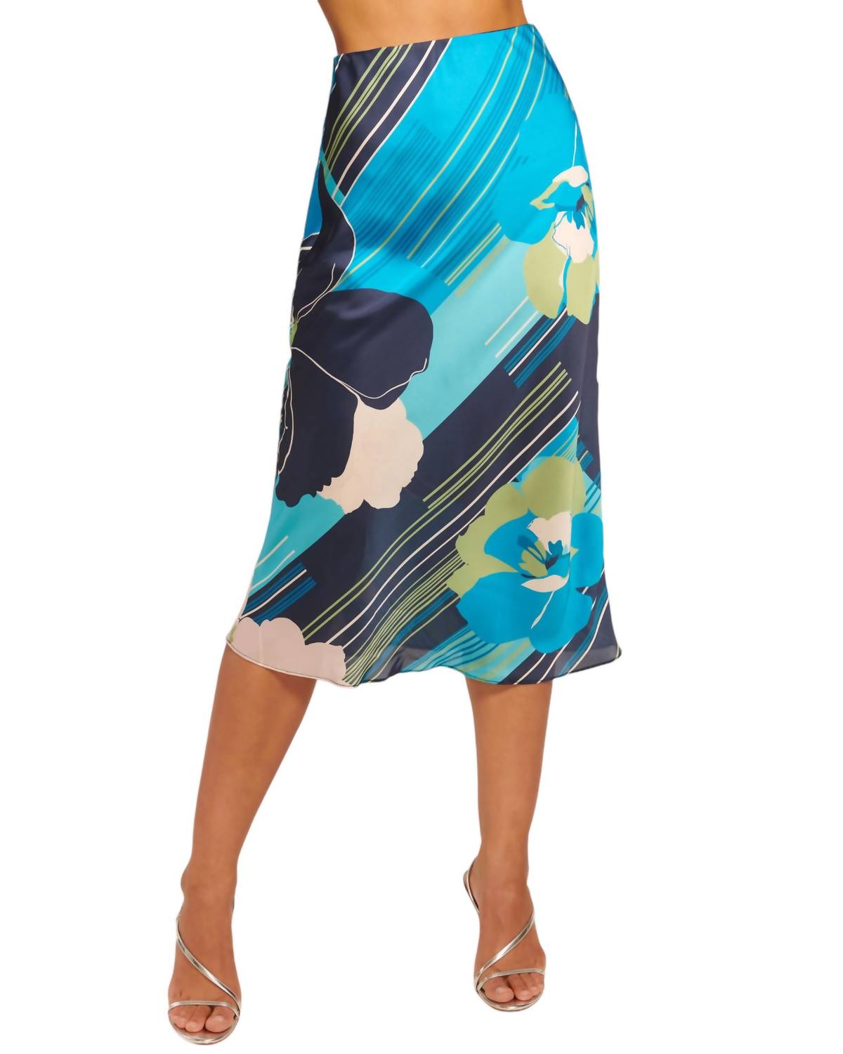 

Юбка-миди Rosetta Floral в цвете Navy Amore Ramy Brook