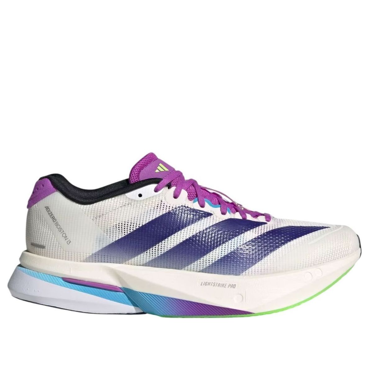 Кроссовки (WMNS) adidas Adizero Boston 13 'White Collegiate Purple Lime Burst' — фото 2