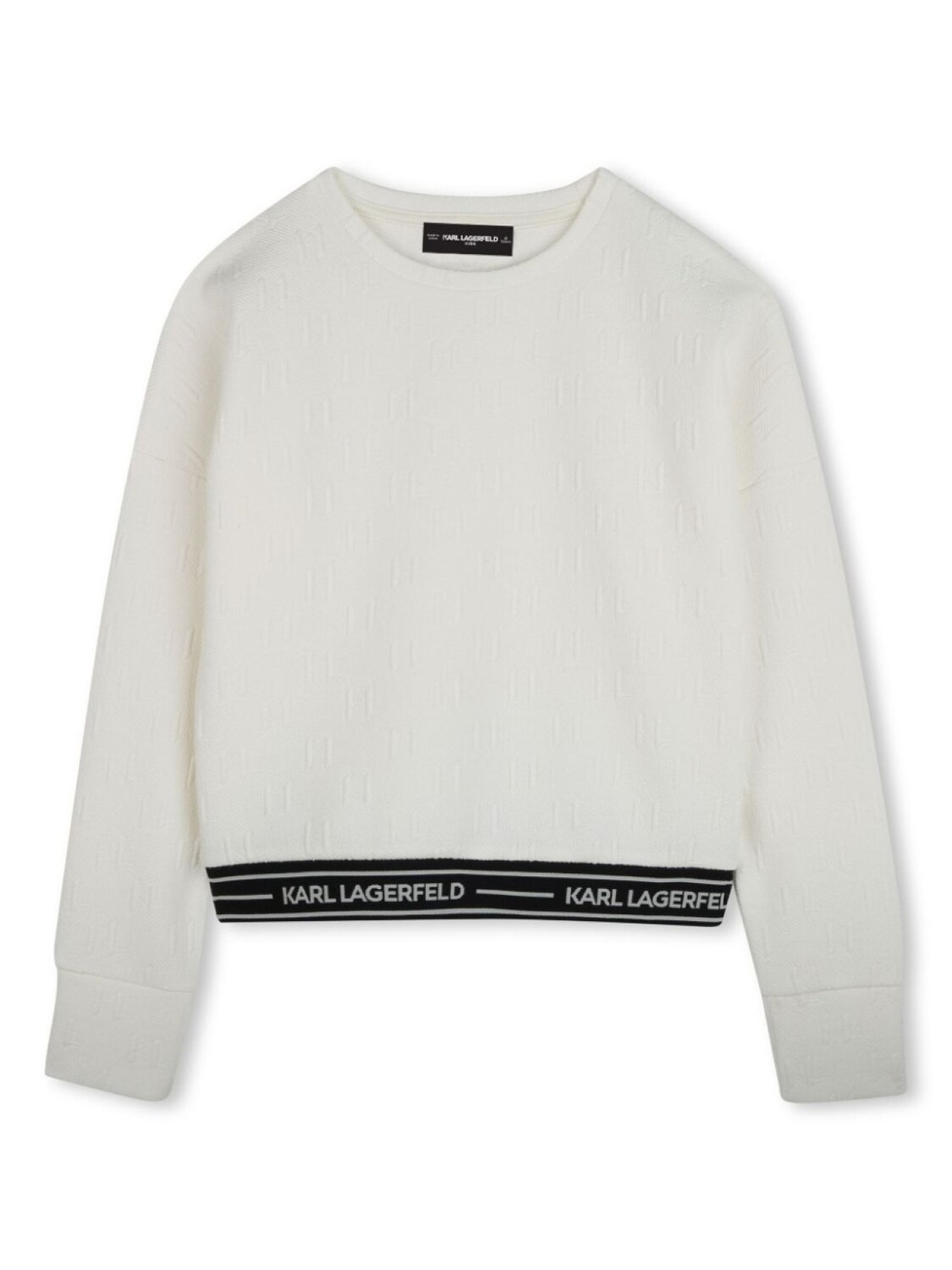 

Karl Lagerfeld Kids толстовка с логотипом, нейтральный цвет