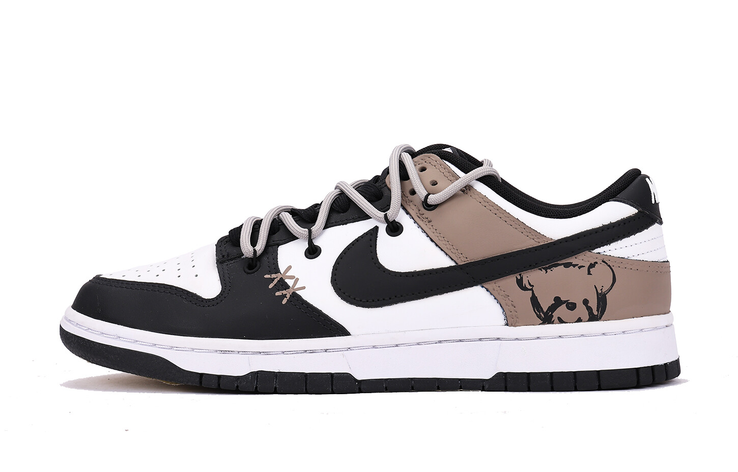 

Кроссовки Nike Dunk Skateboarding Shoes Men Low-top Back/Brown, черный/коричневый