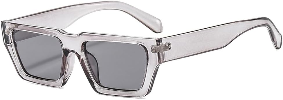 

Модные маленькие прямоугольные солнцезащитные очки серого цвета, женские, с защитой от УФ-излучения UV400, ретро-квадратные, с леопардовым принтом, мужские солнцезащитные очки WNCKSQ, Gray Gray