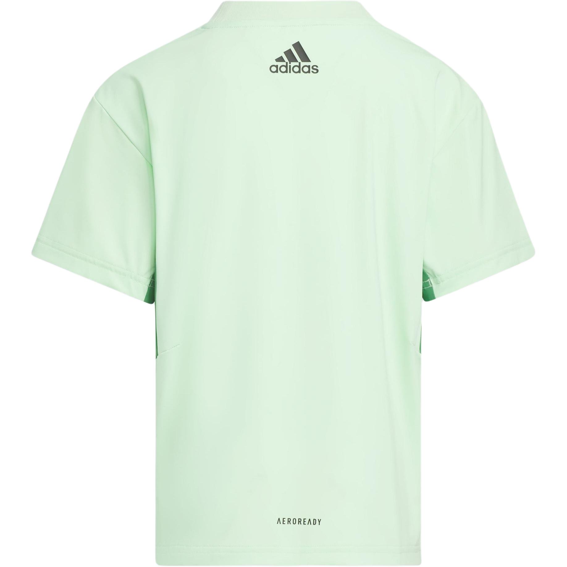 Футболка функциональная светло-зеленая детская Adidas — фото 3